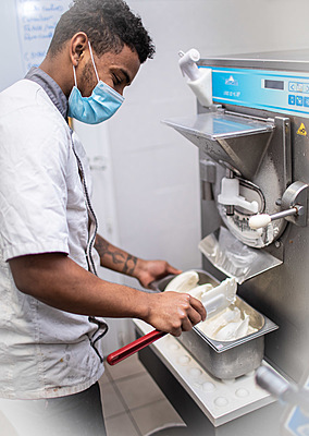Glaces artisanales du Glacier de Marie B